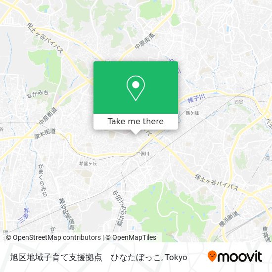 旭区地域子育て支援拠点　ひなたぼっこ map