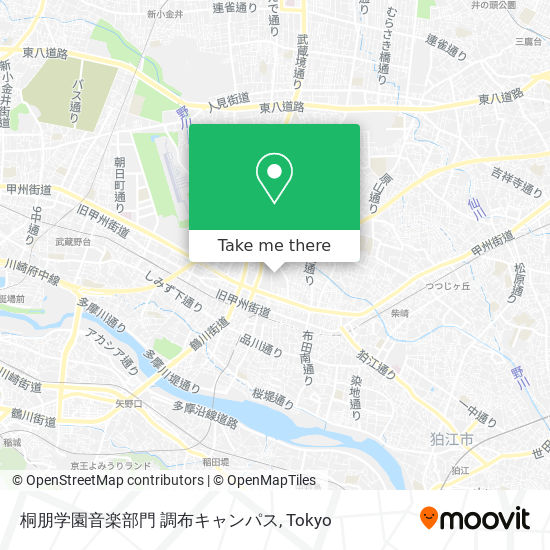桐朋学園音楽部門 調布キャンパス map