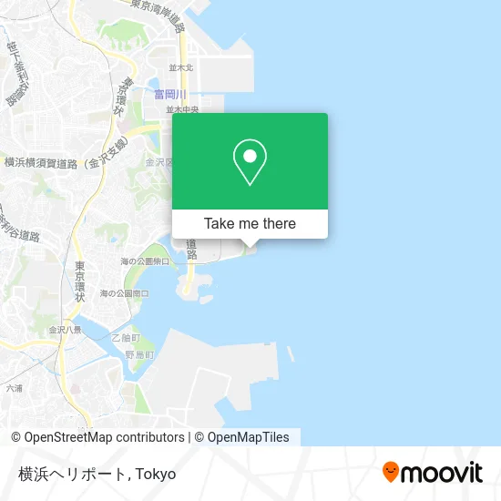 横浜ヘリポート map