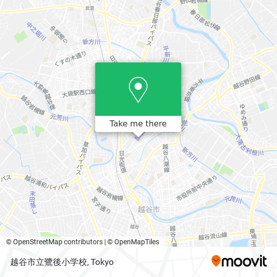 越谷市立鷺後小学校 map