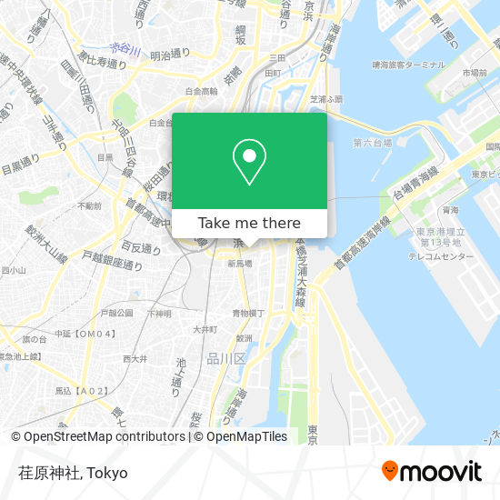 荏原神社 map