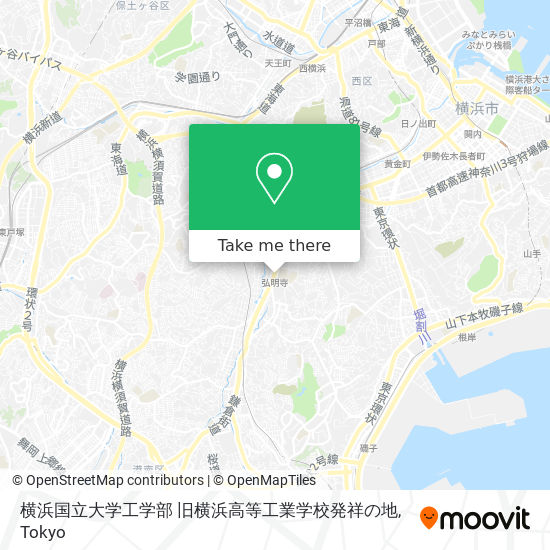 横浜国立大学工学部 旧横浜高等工業学校発祥の地 map