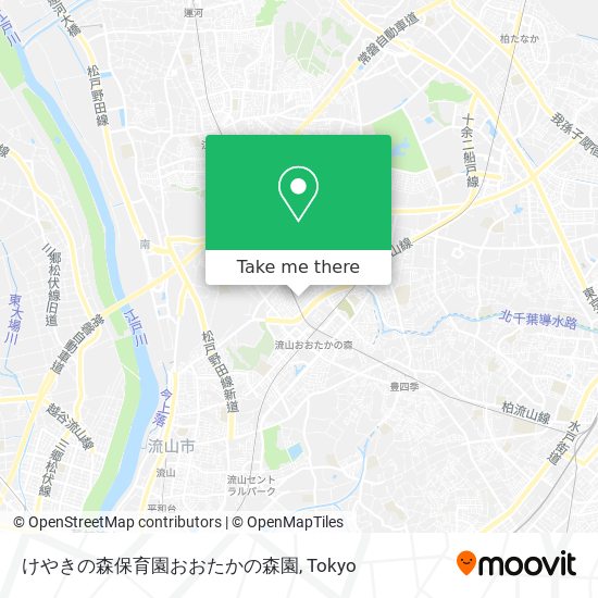 けやきの森保育園おおたかの森園 map