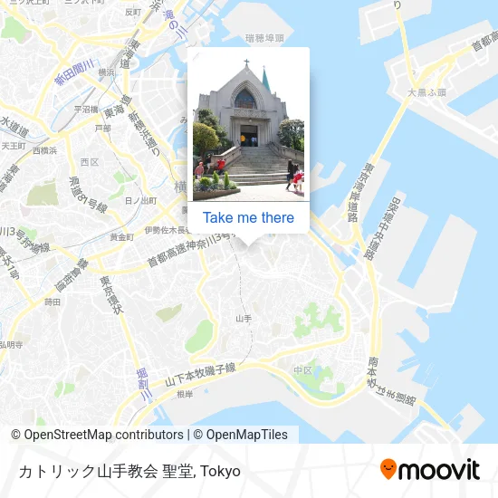 Catholic Yamate Church Chapel map