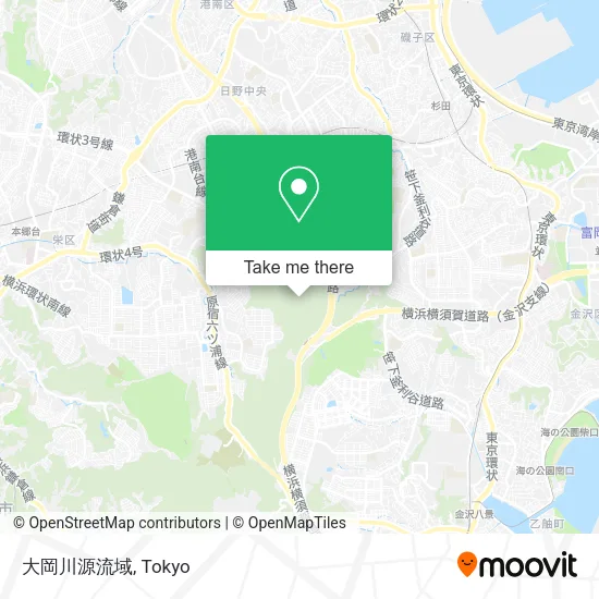 大岡川源流域 map