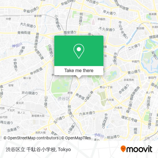 渋谷区立 千駄谷小学校 map