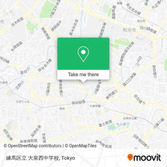 練馬区立 大泉西中学校 map