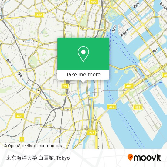 東京海洋大学 白鷹館 map