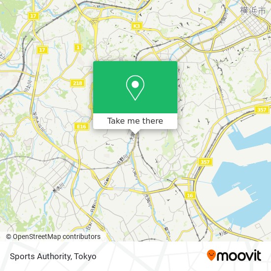 Sports Authority map