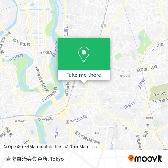 Iwase Community Association Meeting Hall map