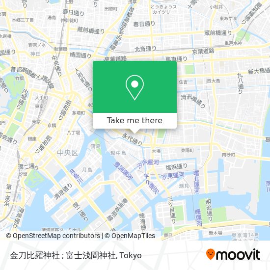 金刀比羅神社 ; 富士浅間神社 map