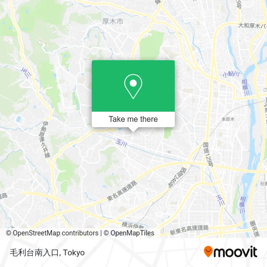 毛利台南入口 map