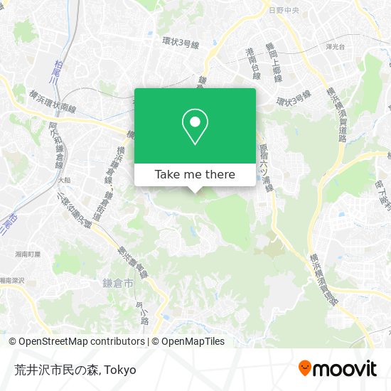 荒井沢市民の森 map