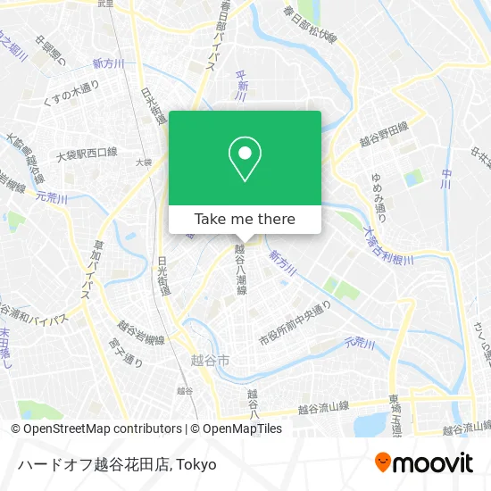ハードオフ越谷花田店 map