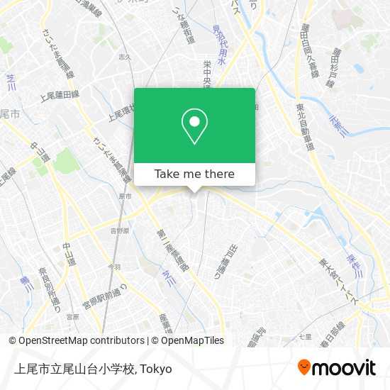 上尾市立尾山台小学校 map