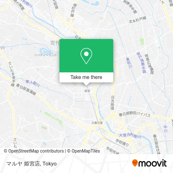 マルヤ 姫宮店 map