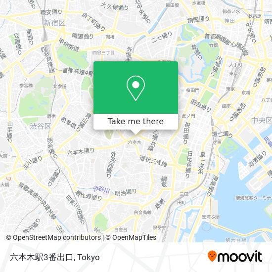 六本木駅3番出口 map