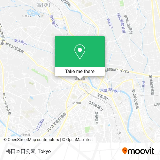 梅田本田公園 map