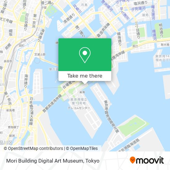 Mori Building Digital Art Museum map