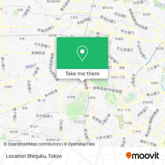 Location Shinjuku map