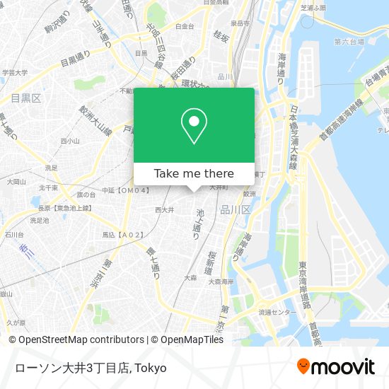 ローソン大井3丁目店 map