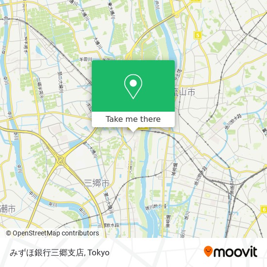 みずほ銀行三郷支店 map