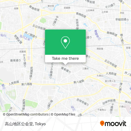 高山地区公会堂 map