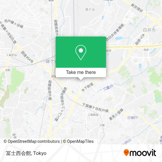 冨士西会館 map
