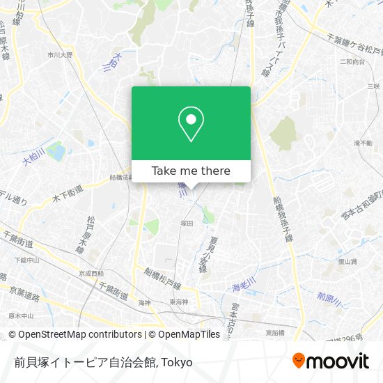 前貝塚イトーピア自治会館 map