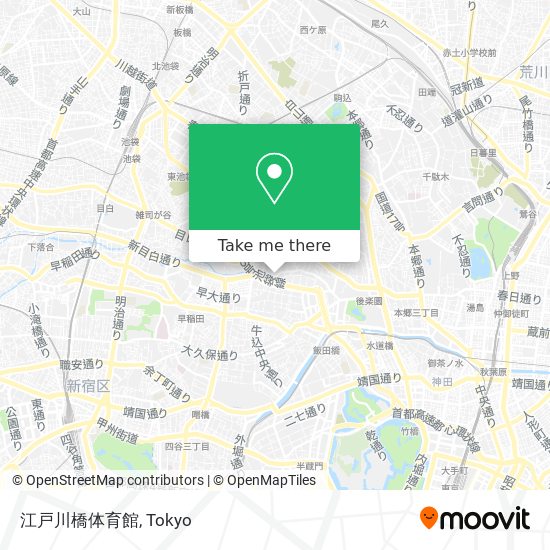 江戸川橋体育館 map
