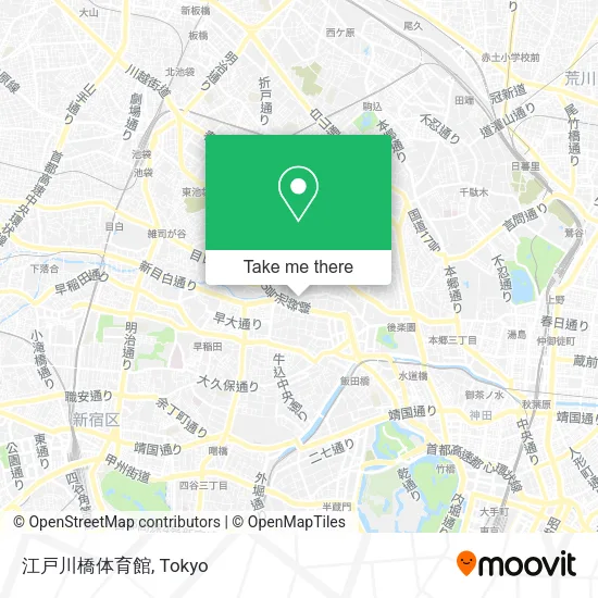 江戸川橋体育館 map