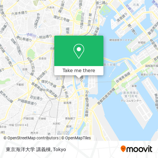 東京海洋大学 講義棟 map
