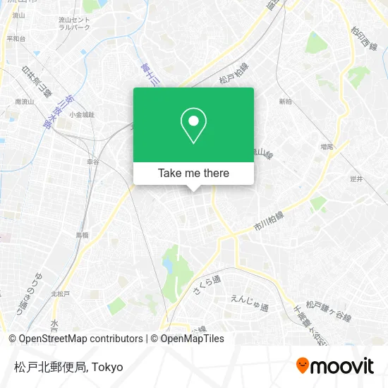 松戸北郵便局 map