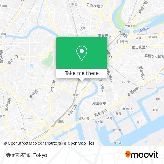 寺尾稲荷道 map