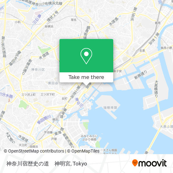 神奈川宿歴史の道　神明宮 map
