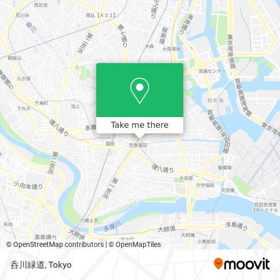 呑川緑道 map
