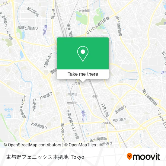 東与野フェニックス本拠地 map