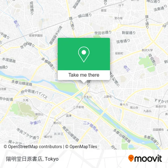 陽明堂日原書店 map