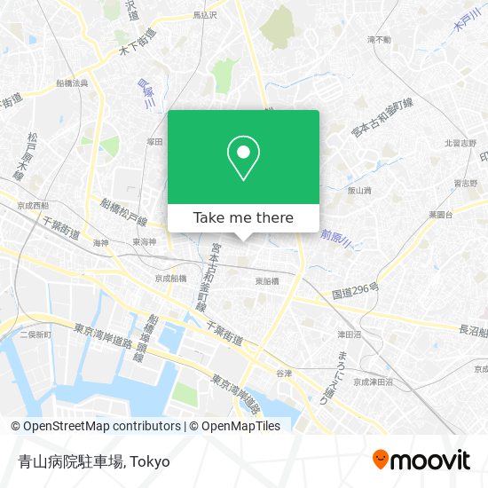 青山病院駐車場 map