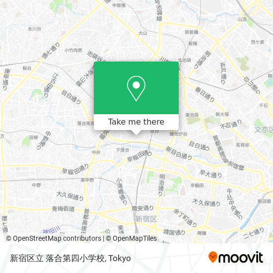 新宿区立 落合第四小学校 map