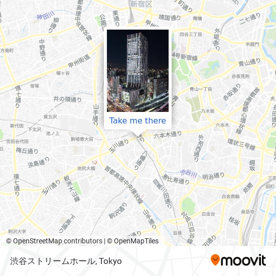 渋谷ストリームホール map