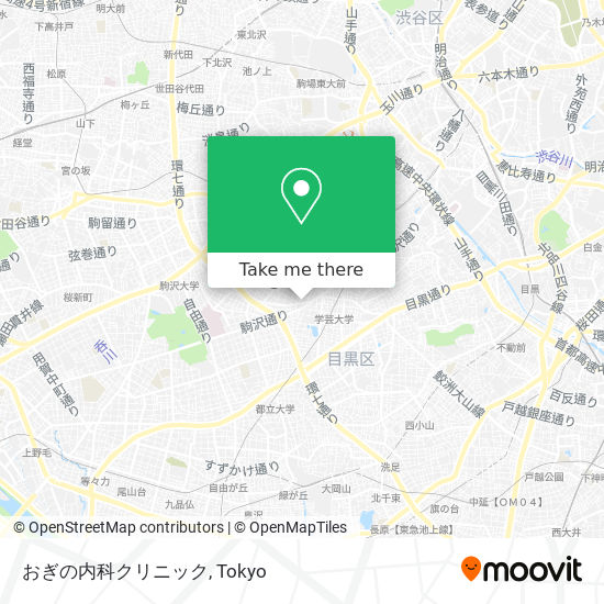 おぎの内科クリニック map