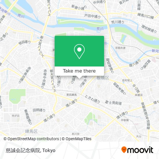 慈誠会記念病院 map