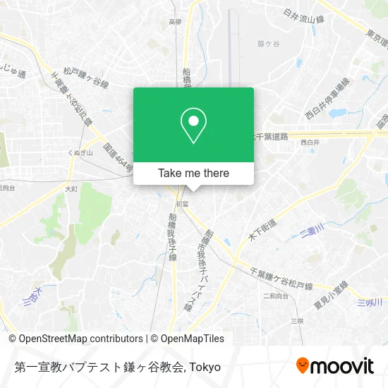 第一宣教バプテスト鎌ヶ谷教会 map