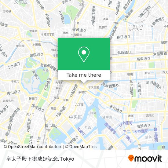 皇太子殿下御成婚記念 map