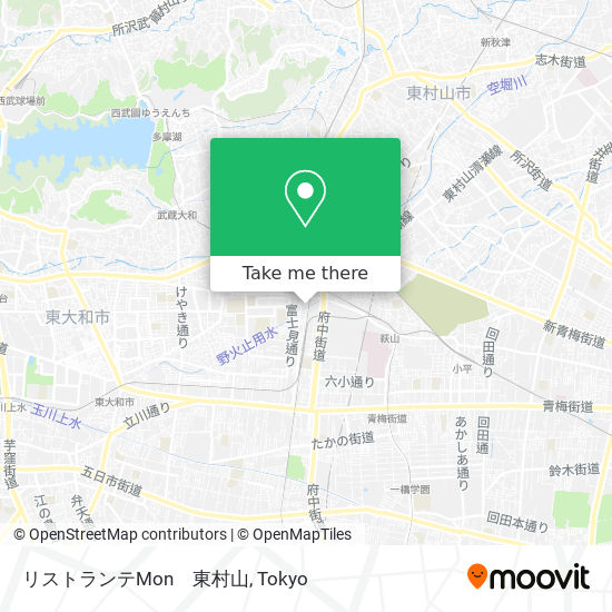 リストランテMon　東村山 map