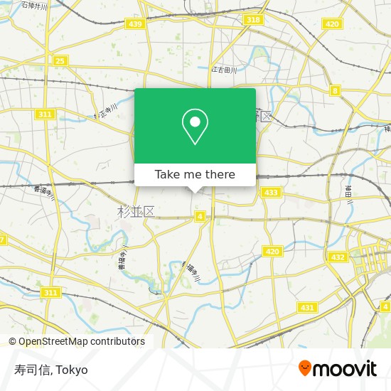 寿司信 map