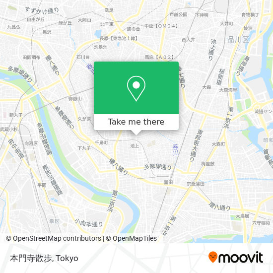 本門寺散歩 map