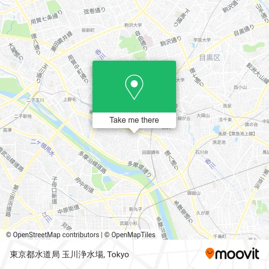東京都水道局 玉川浄水場 map