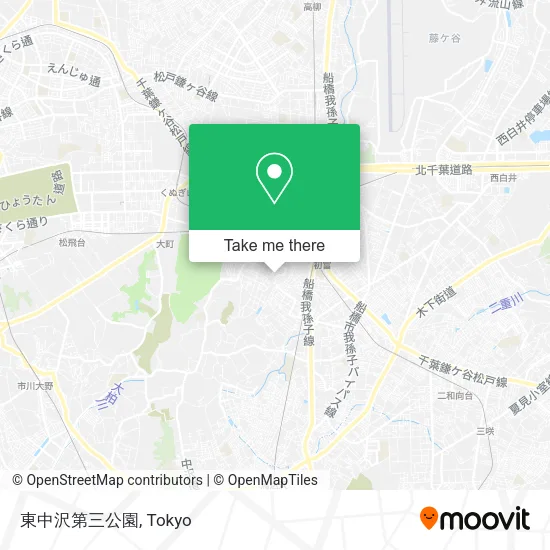 東中沢第三公園 map